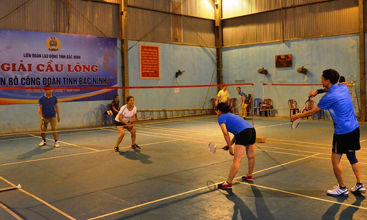 Hơn 50 VĐV dự giải Cầu lông cán bộ Công đoàn