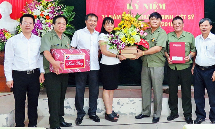 Agribank chi nhánh tỉnh Bắc Ninh tri ân khách hàng là thương, bệnh binh