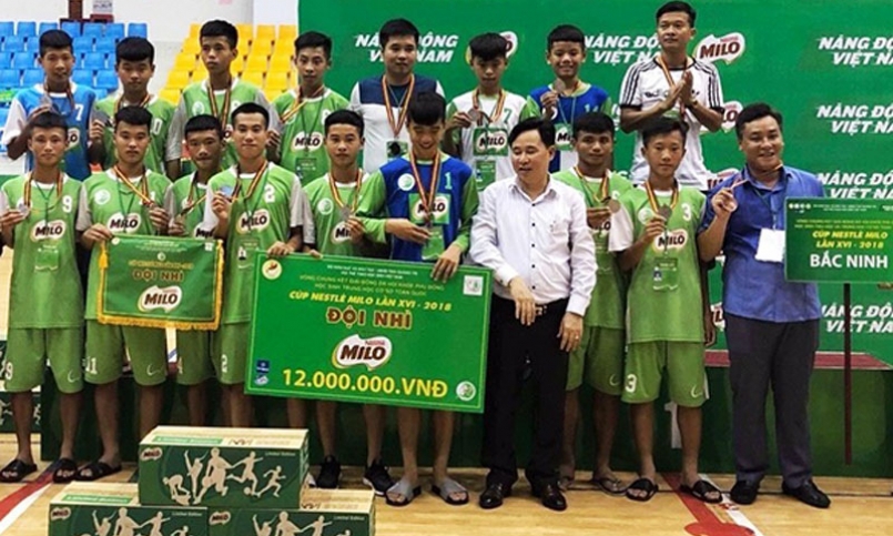 Đội bóng đá THCS Bắc Ninh giành HCB tại vòng chung kết giải bóng đá HKPĐ toàn quốc- Cúp Milo lần thứ XVI, năm 2018