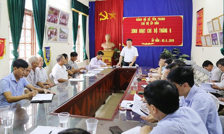 Đổi mới sinh hoạt chi bộ thiết thực,  gắn với đời sống người dân