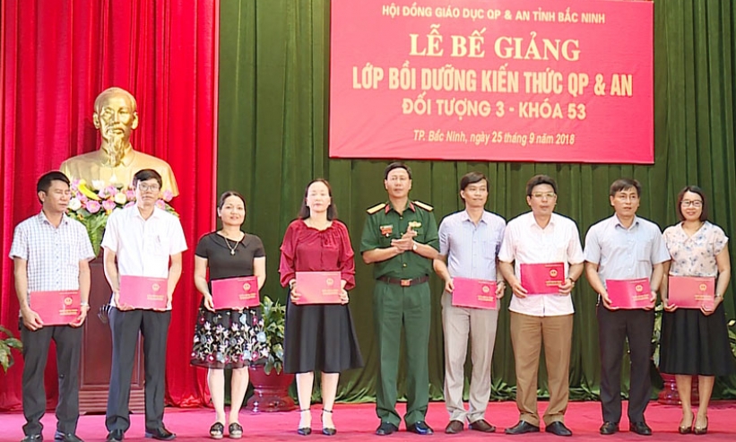 50 học viên tốt nghiệp lớp bồi dưỡng kiến thức quốc phòng-an ninh đối tượng 3