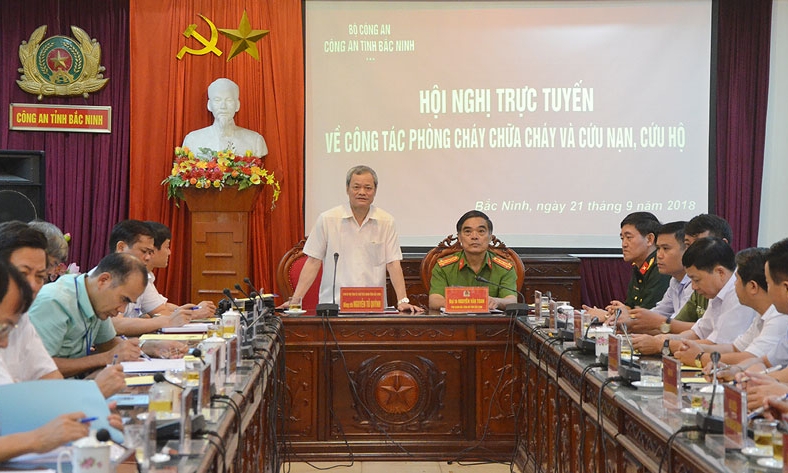 Hội nghị trực tuyến về công tác phòng cháy, chữa cháy và cứu nạn, cứu hộ