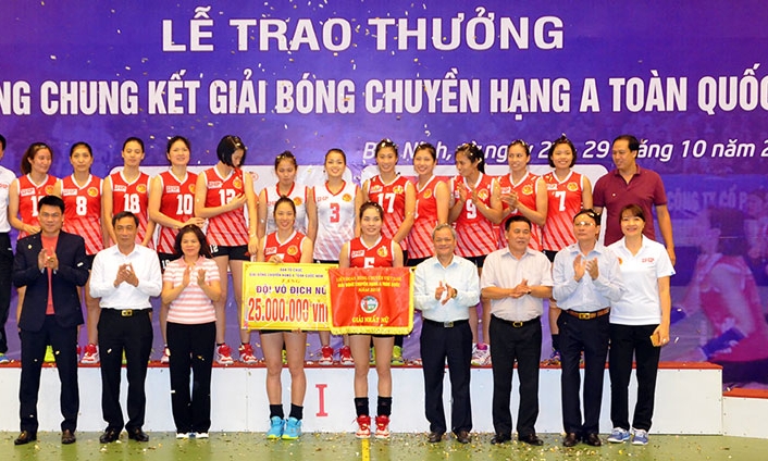 Đội Kinh Bắc xếp thứ Nhất vòng chung kết giải bóng chuyền hạng A toàn quốc 2018