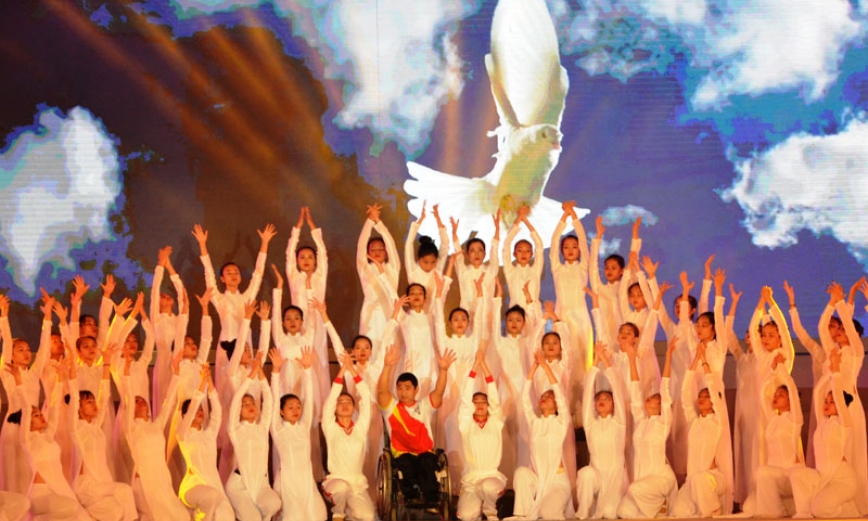 Tổng duyệt lễ khai mạc Đại hội TDTT tỉnh lần thứ VIII, năm 2018