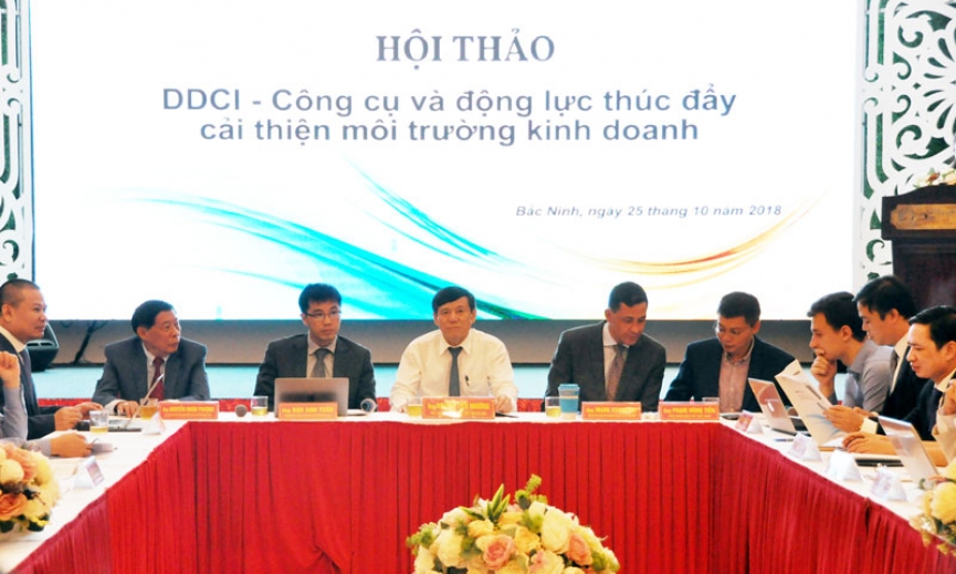 Hội thảo "DDCI- công cụ và động lực thúc đẩy cải thiện môi trường kinh doanh"