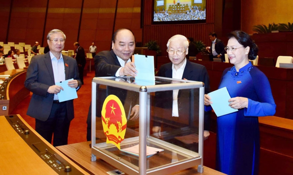 Quốc hội tiến hành lấy phiếu tín nhiệm