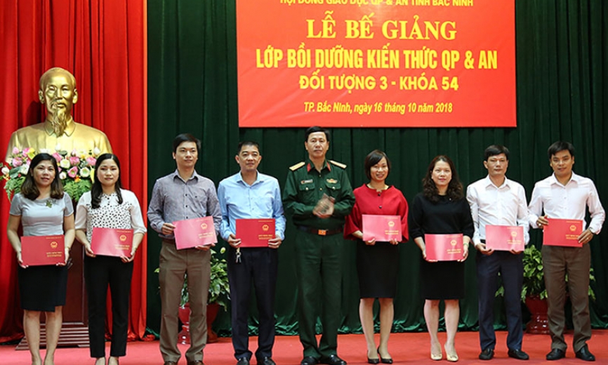 Bế mạc lớp bồi dưỡng kiến thức quốc phòng - an ninh đối tượng 3 khóa 54