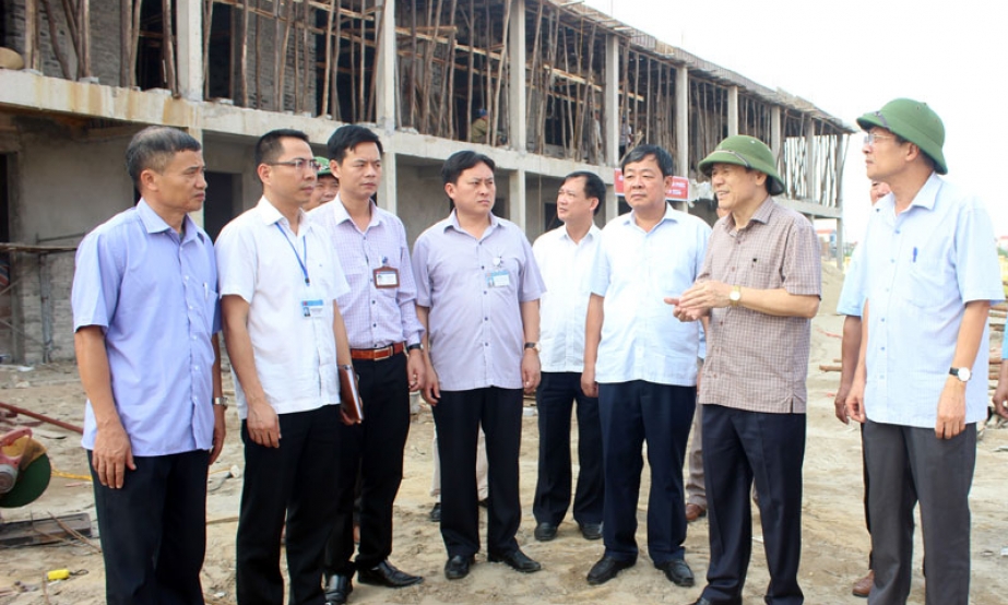 Lãnh đạo tỉnh làm việc  với huyện Gia Bình  về lĩnh vực xây dựng