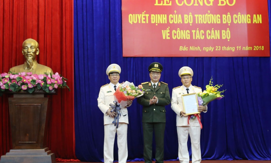 Công bố quyết định của Bộ trưởng Bộ Công an về công tác cán bộ