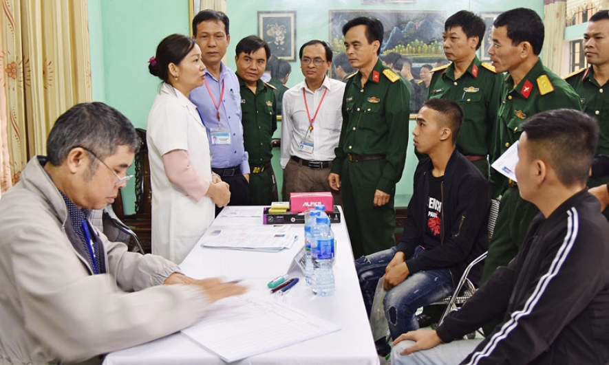 Kiểm tra công tác khám sức khỏe nghĩa vụ quân sự tại thành phố Bắc Ninh