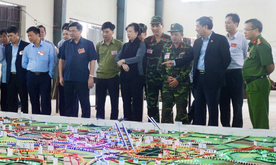 Tổng duyệt diễn tập khu vực phòng thủ huyện Yên Phong năm 2018