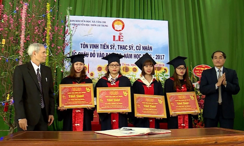 Cách làm hay trong khuyến học ở Chi Trung