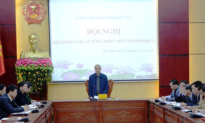 UBND tỉnh bình xét các xã đăng ký đạt Nông thôn mới năm 2018