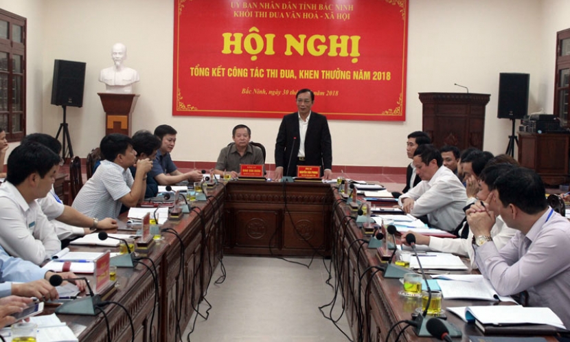 Cụm thi đua khối Văn hóa – Xã hội tổng kết công tác thi đua, khen thưởng năm 2018
