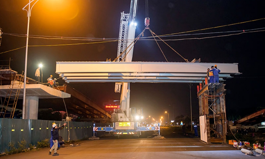 Phấn đấu cuối tháng 1-2019 thông xe Cầu vượt dân sinh số 2 qua QL18