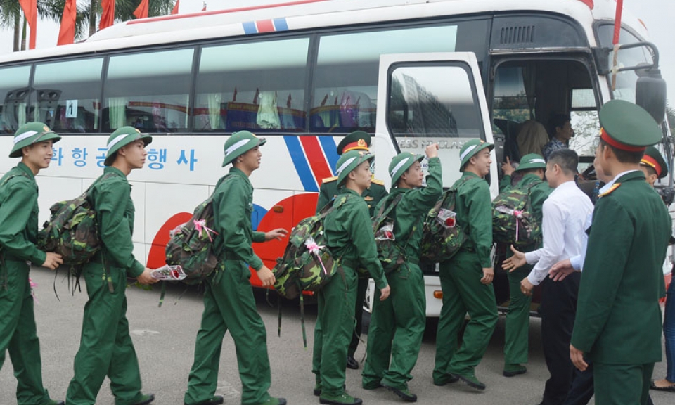 Hiệp đồng giao nhận công dân nhập ngũ năm 2019
