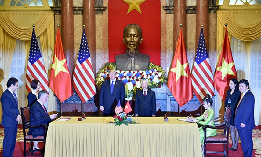 Tổng Bí thư, Chủ tịch nước Nguyễn Phú Trọng tiếp Tổng thống Donald Trump