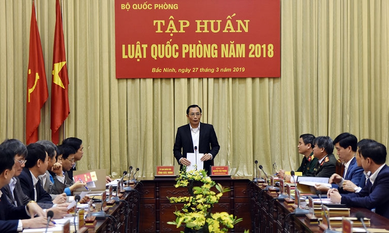 Tập huấn Luật Quốc phòng năm 2018