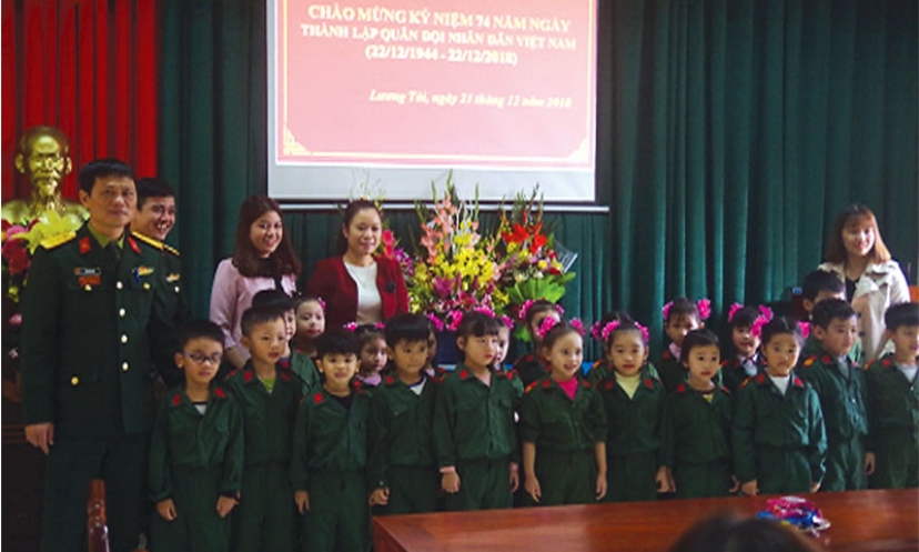 Ban CHQS huyện Lương Tài  xây dựng môi trường văn hoá tốt đẹp, lành mạnh, phong phú