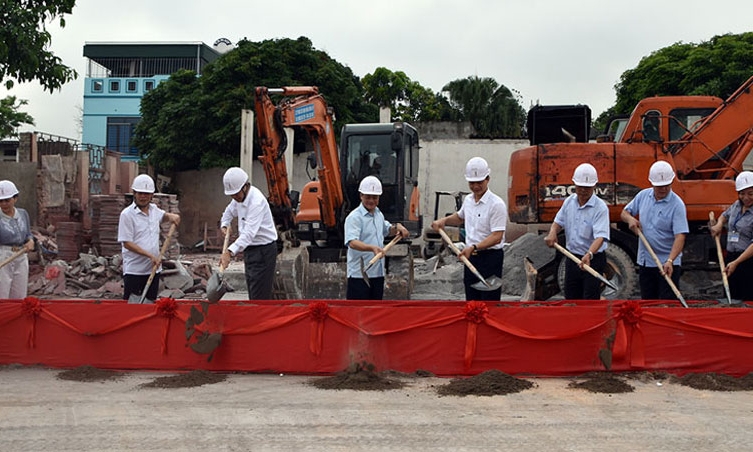 Triển khai xây dựng trường THCS Thị Cầu