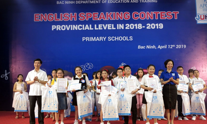 25 thí sinh Tiểu học tham dự kỳ thi nói giỏi Tiếng Anh cấp tỉnh năm học 2018-2019