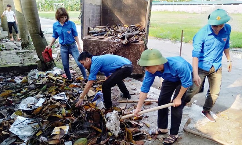 Đoàn viên, thanh niên Thuận Thành ra quân ngày “Thứ Bảy tình nguyện” và “Chủ nhật xanh”