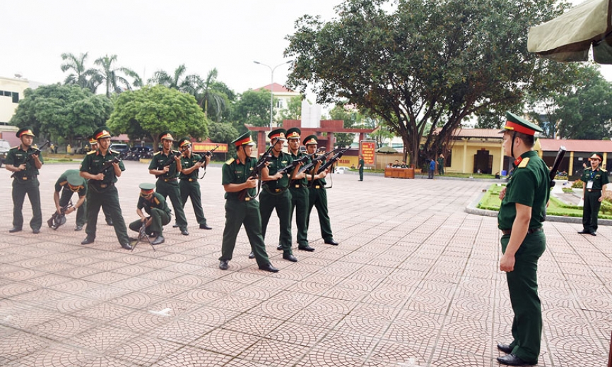 Hội thi Cán bộ huấn luyện Điều lệnh giỏi năm 2019