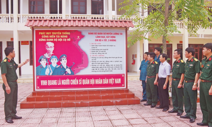 Học và làm theo Bác,  xứng danh Bộ đội Cụ Hồ