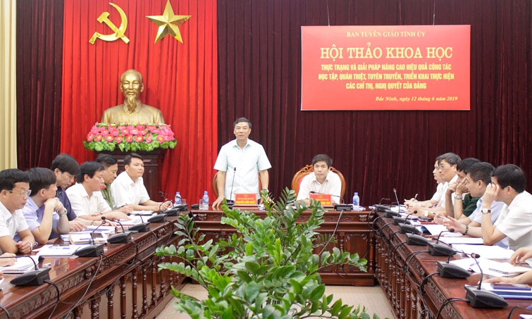 Nâng cao hiệu quả công tác quán triệt, triển khai thực hiện các Chỉ thị, Nghị quyết của Đảng