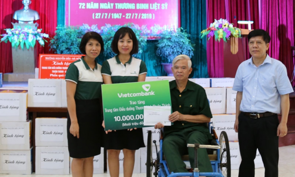 Vietcombank Bắc Ninh với các hoạt động đền ơn đáp nghĩa