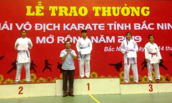 Bắc Ninh giành 12 huy chương tại giải vô địch Karate Bắc Ninh mở rộng năm 2019