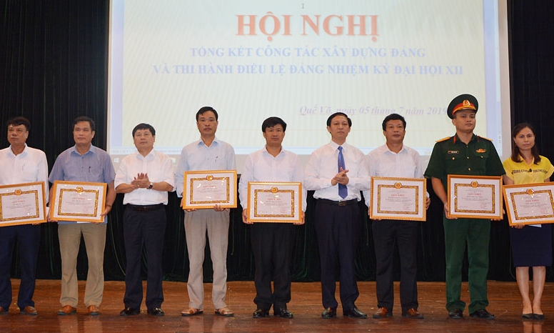 Huyện ủy Quế Võ tổng kết công tác xây dựng Đảng và thi hành Điều lệ Đảng