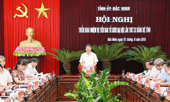 Triển khai nhiệm vụ Tiểu ban Tổ chức phục vụ Đại hội Đảng bộ tỉnh khóa XX