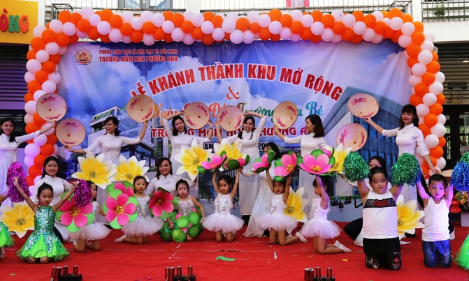 Trường Mầm non Phương Anh: Đưa khu mở rộng vào hoạt động và tổ chức Ngày hội đến trường của bé năm học 2019-2020