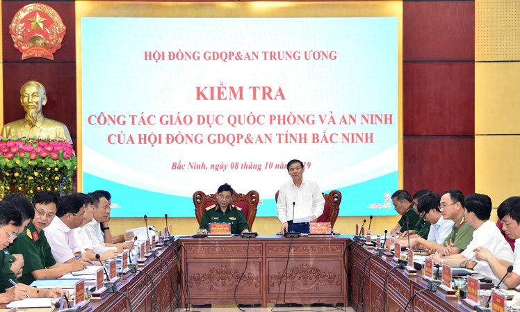 Hội đồng Giáo dục quốc phòng và an ninh Trung ương kiểm tra tại Bắc Ninh