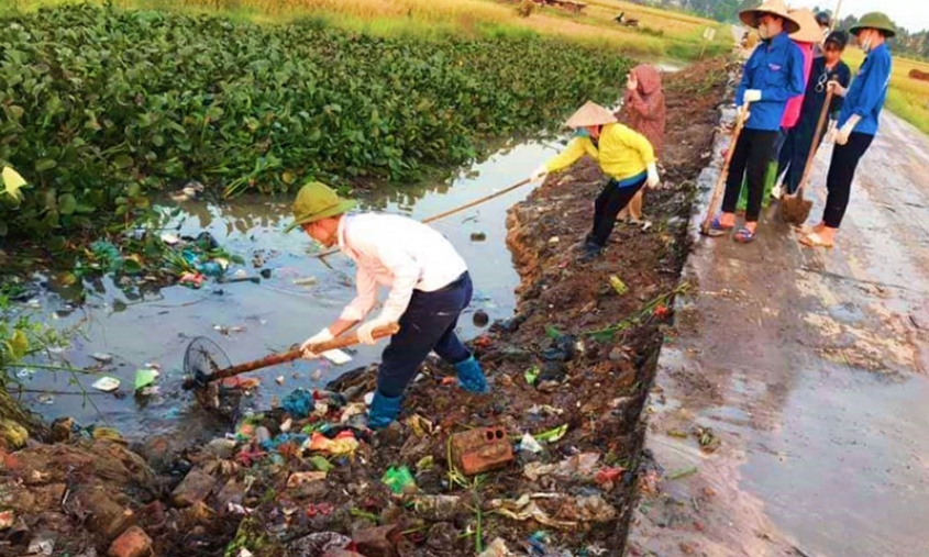 Đoàn xã Thụy Hòa xung kích, tình nguyện vì cuộc sống cộng đồng