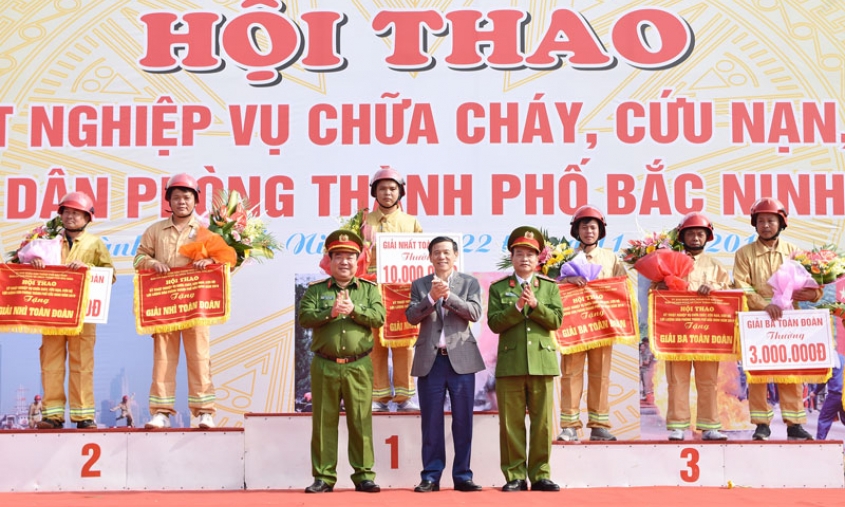 Hội thao kỹ thuật nghiệp vụ chữa cháy và cứu nạn, cứu hộ lực lượng dân phòng thành phố Bắc Ninh