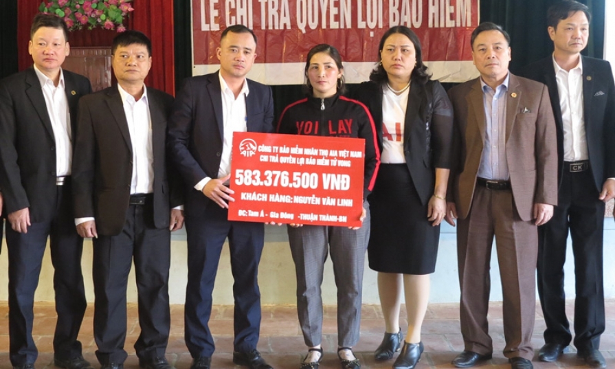 AIA chi trả quyền lợi  583 triệu đồng  cho khách hàng