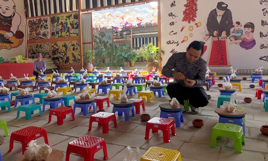 Nét tươi trong cho làng gốm cổ