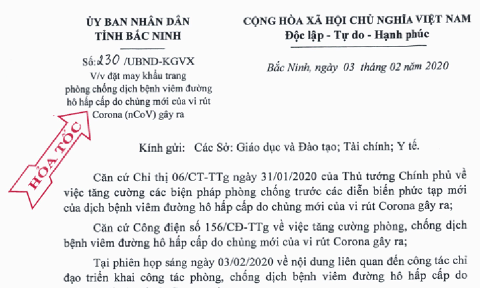 Đặt may khẩu trang phòng, chống dịch bệnh viêm đường hô hấp do chủng mới của virus Corona gây ra