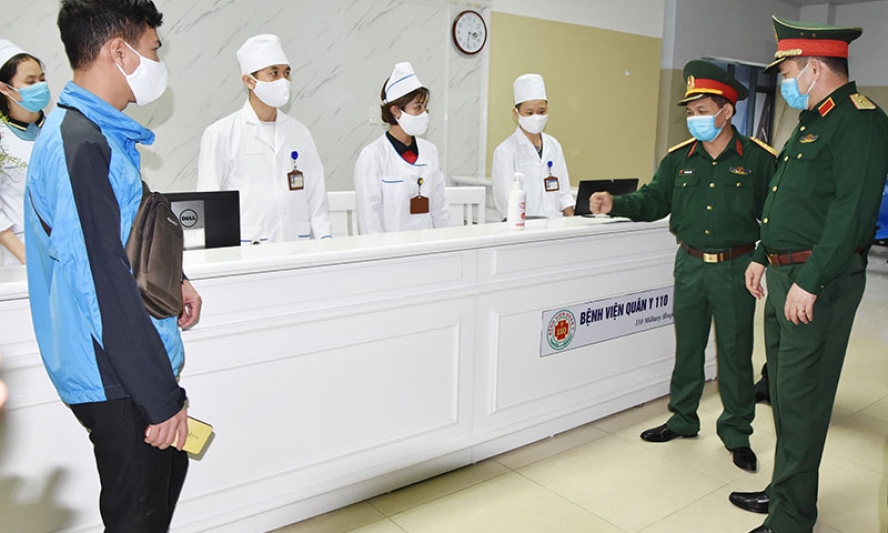 Tư lệnh Quân khu 1 làm việc với Bệnh viện Quân y 110
