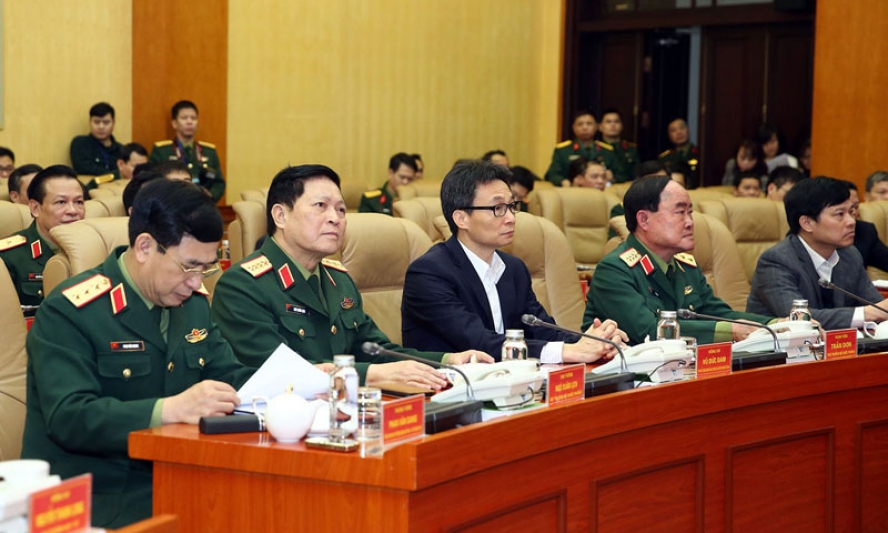 Phó Thủ tướng Vũ Đức Đam dự, chỉ đạo Diễn tập phòng, chống COVID-19 toàn quân