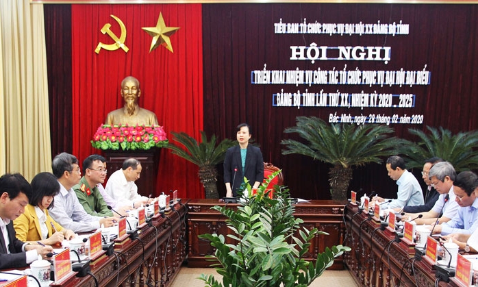 Triển khai nhiệm vụ công tác tổ chức phục vụ Đại hội Đảng bộ tỉnh khóa XX
