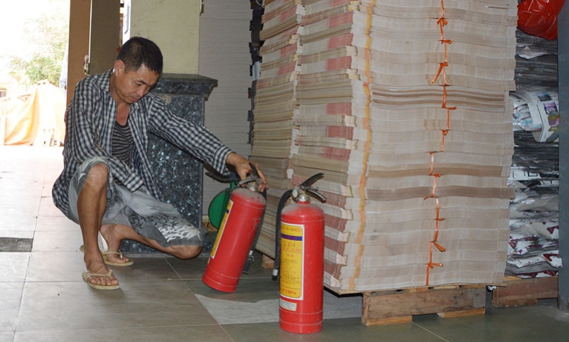 Đạo Tú thực hiện tích cực  công tác phòng cháy