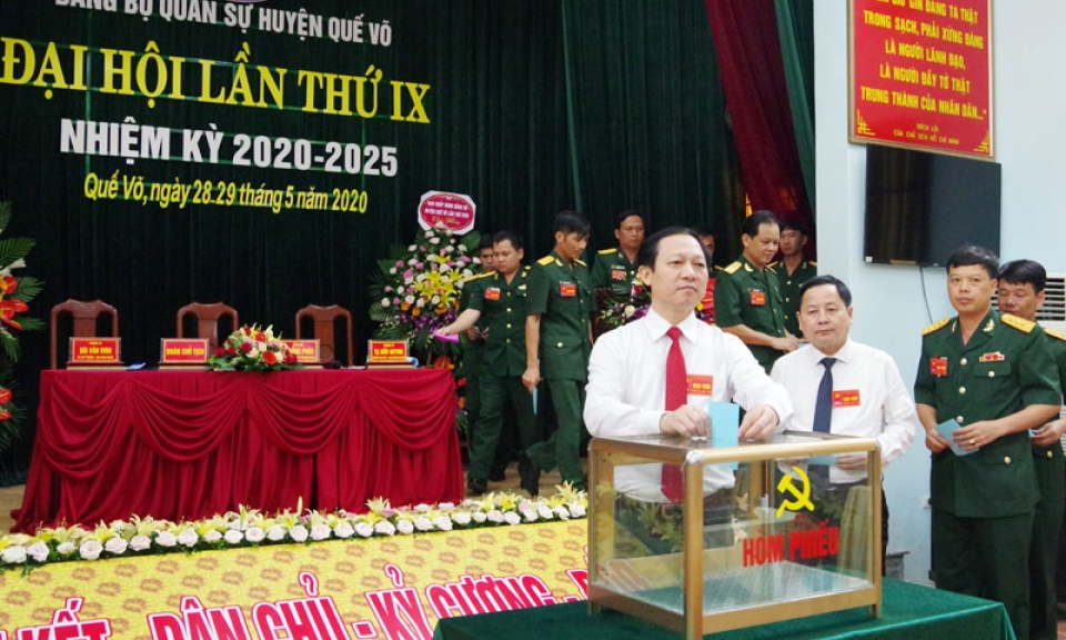 Đại hội Đảng bộ Quân sự huyện Quế Võ