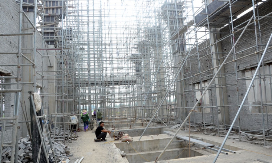 Trên công trường Trạm bơm Tri Phương II
