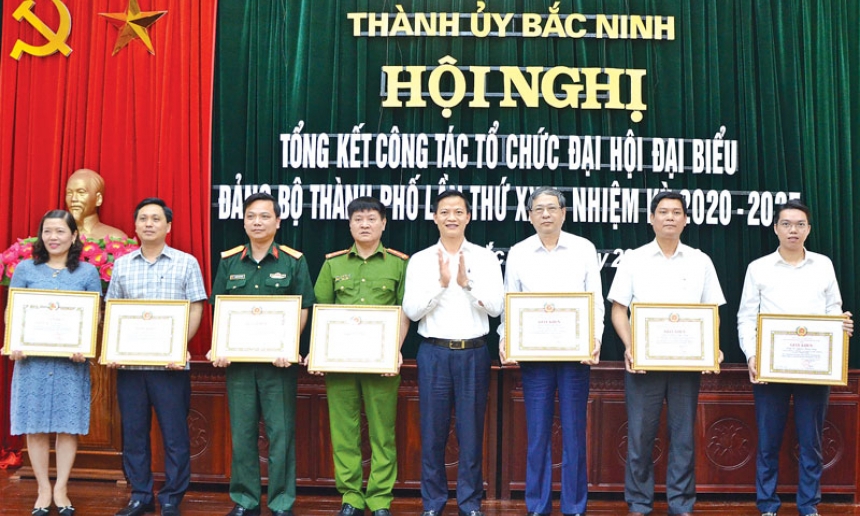 Tổng kết công tác tổ chức Đại hội đại biểu Đảng bộ thành phố lần thứ XXII, nhiệm kỳ 2020-2025