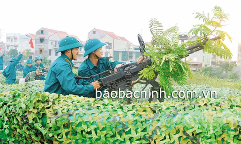 Yên Phong xây dựng  LLVT vững mạnh toàn diện