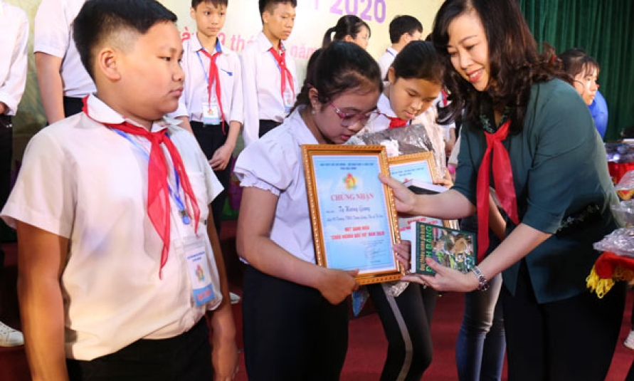 130 đội viên đạt danh hiệu “Cháu ngoan Bác Hồ”