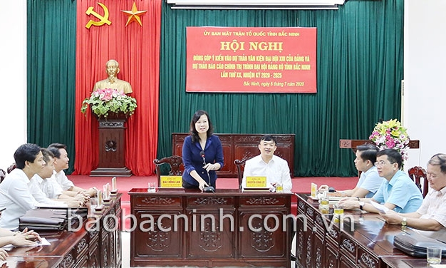 Đóng góp ý kiến vào Dự thảo văn kiện Đại hội XIII của Đảng và Đại hội Đảng bộ tỉnh lần thứ XX